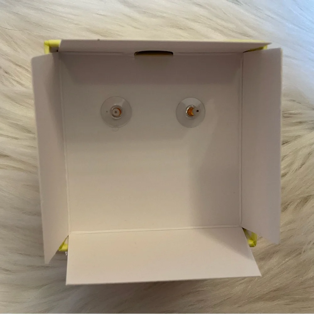 Betsey Johnson Tulip Flowerpot Earrings - New in Box